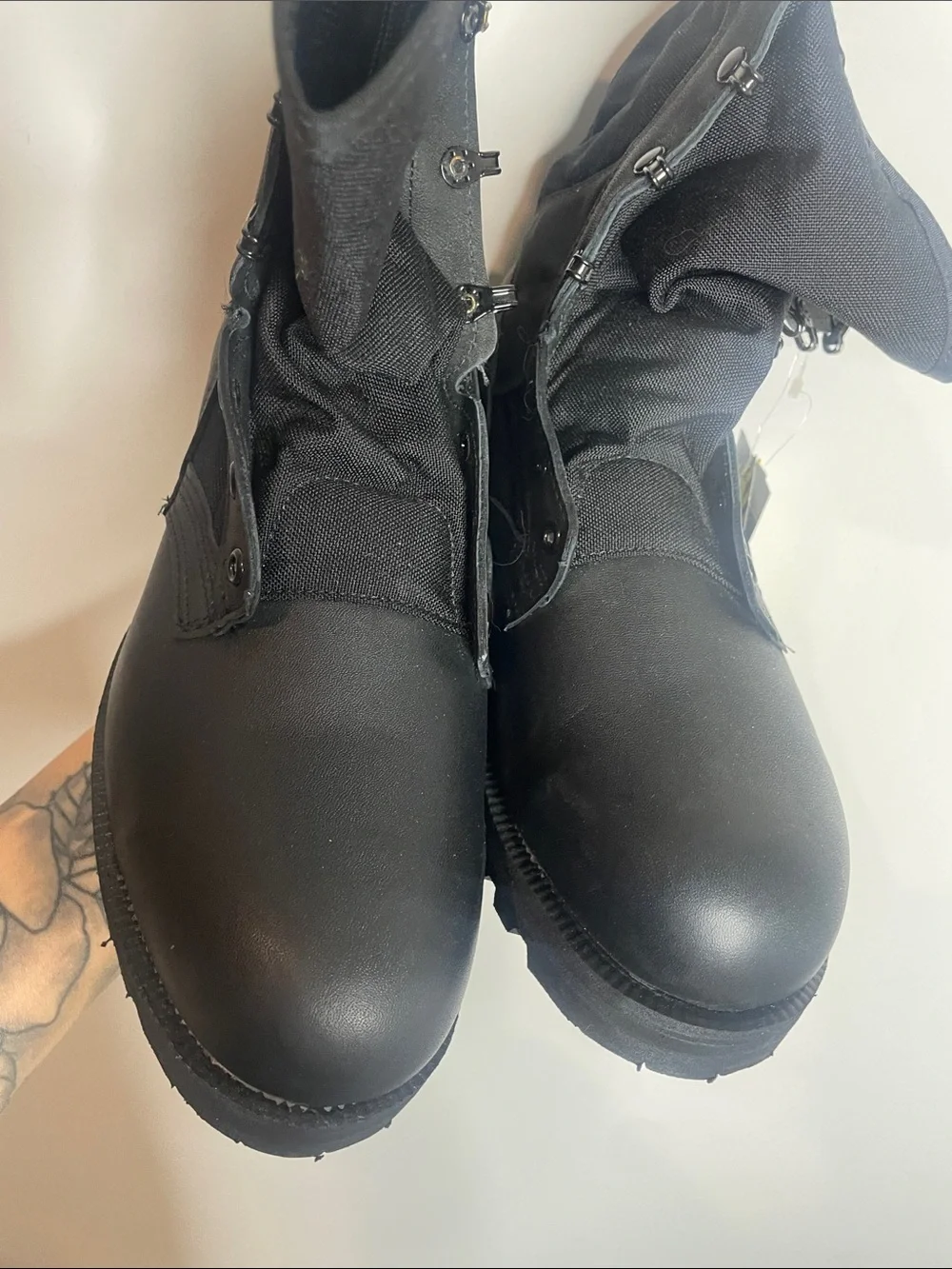 Belleville | 220 Trp ST Steel Toe Duty Boots Black Leather Size 10.5 NWT